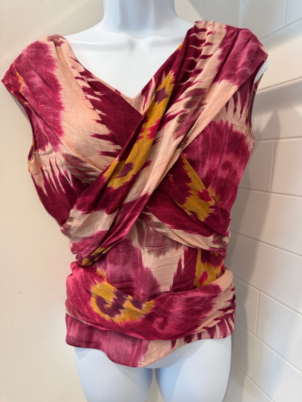 Ralph Lauren Sleeveless Twist-Front Camisole, Purple Label
